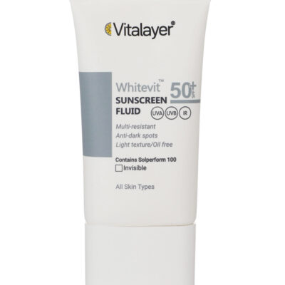 ضد آفتاب وایت ویت بی رنگ ویتالیر spf50