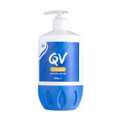 کرم مرطوب کننده و آبرسان کیووی QV مناسب پوست خشک حجم 500 گرم