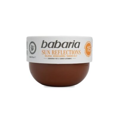 ژل برنز کننده بدن باباریا Babariaحاوی ویتامین E و روغن هویج دارای Spf15
