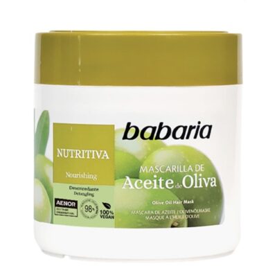 ماسک مو مغذی باباریا حاوی روغن زیتون ۴۰۰ میل مدل aceite & olivia