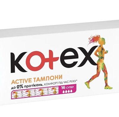 تامپون ۴ قطره کوتکس (Kotex) مدل Mini بسته 16 عددی